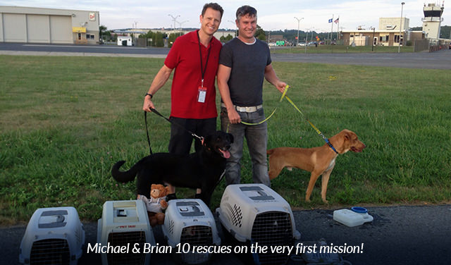 Michael & Brian 10 rescues on the very first mission!